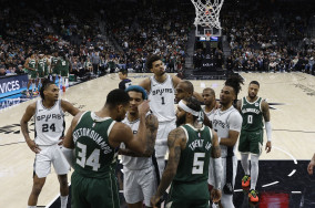 'I'm here': Giannis Antetokounmpo, Chris Paul get into heated exchange